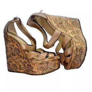 Jimmy Choo Leather Patterned Pumps Women's Size 7